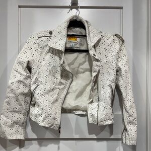 C&C California White Eyelet Jacket
